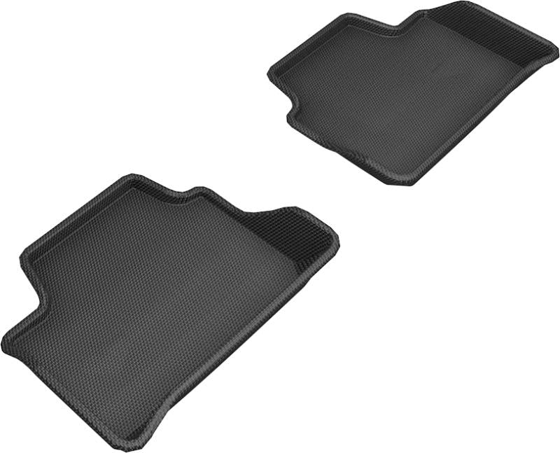 3D MAXpider 2019-2020 BMW 3 Series (G20) Kagu 2nd Row Floormats - Black L1BM10321509 Main Image