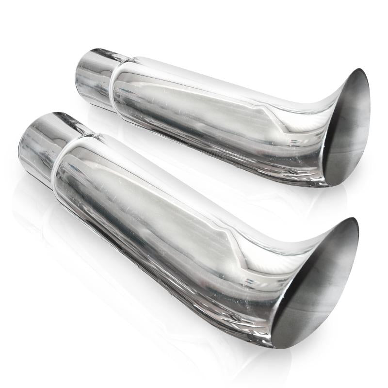 Stainless Works Elf Ear Exhaust Tips 2in Body 2in ID Inlet 720200 Main Image