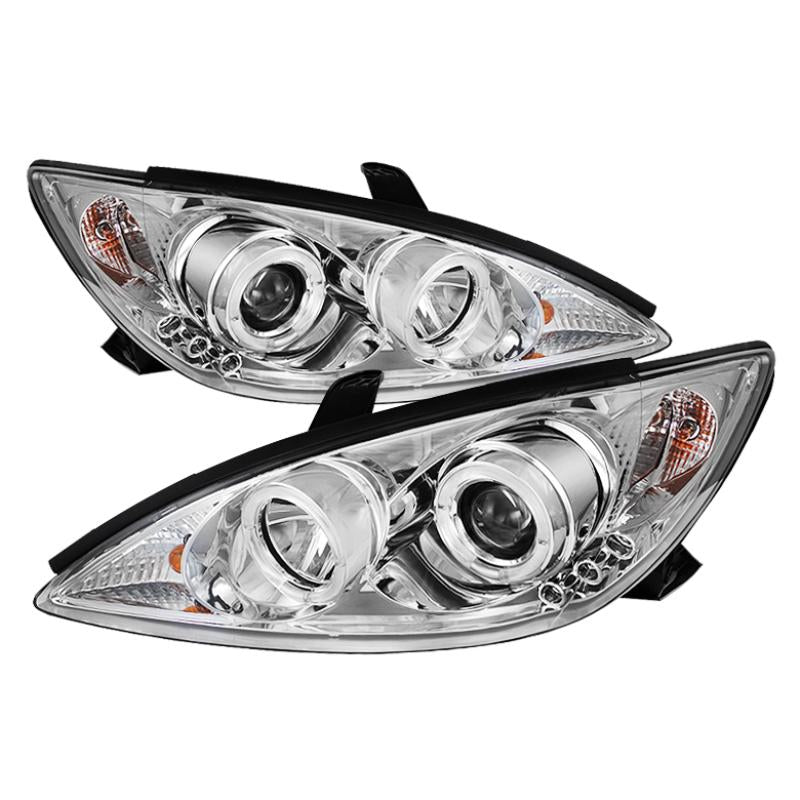 Spyder Toyota Camry 02-06 Projector Headlights LED Halo LED Chrome High H1 Low H1 PRO-YD-TCAM02-HL-C 5064318 Main Image
