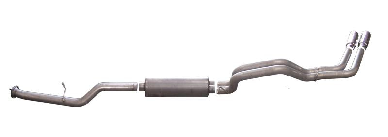 Gibson 07-09 Chevrolet Silverado 2500 HD LT 6.0L 2.5in Cat-Back Dual Sport Exhaust - Stainless 65619 Main Image