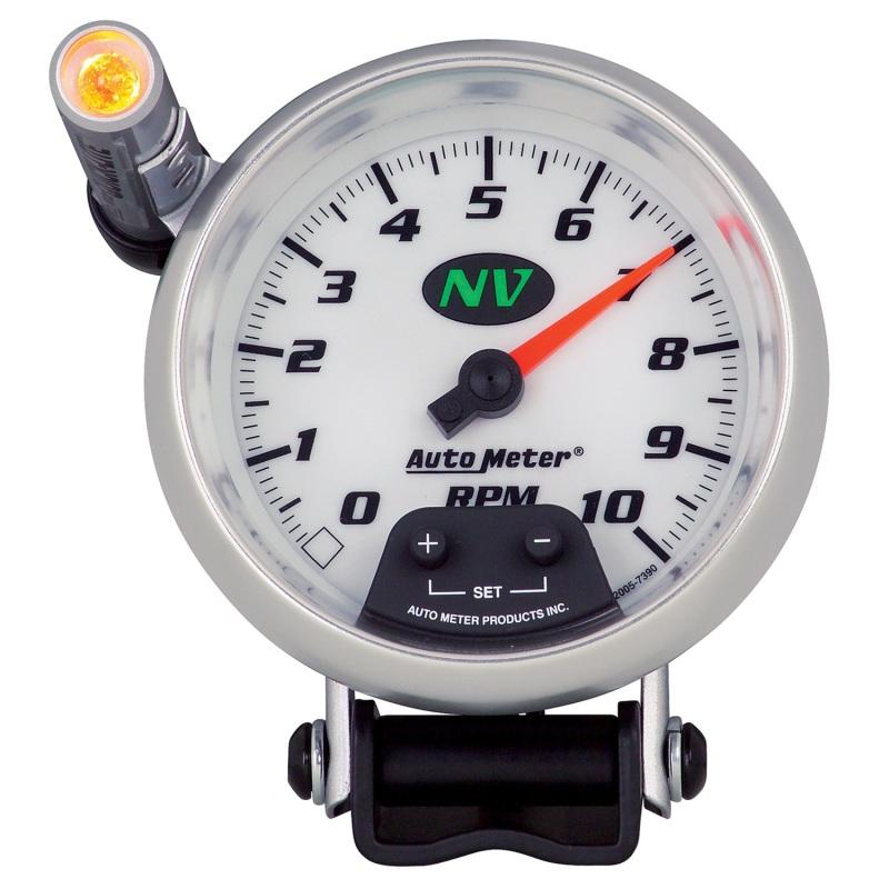 Autometer Quick Lite 3 3/4in 10k RPM Pedestal Tachometer w/ ext. 7390 Main Image