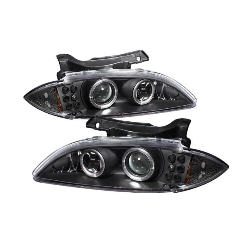 Spyder Chevy Cavalier 95-99 Projector Headlights LED Halo replaceanle LEDs Blk PRO-YD-CCAV95-BK 5009265 Main Image