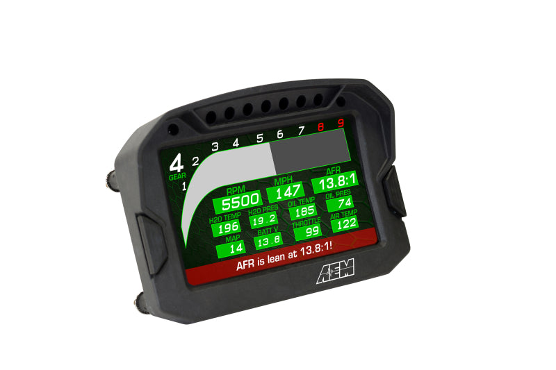 AEM CD-5LG Carbon Logging Digital Dash Display w/ Internal 10Hz GPS & Antenna 30-5603