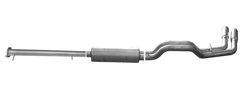 Gibson 15-19 GMC Sierra 2500 HD Base 6.0L 3in Cat-Back Dual Sport Exhaust - Stainless 65647 Main Image