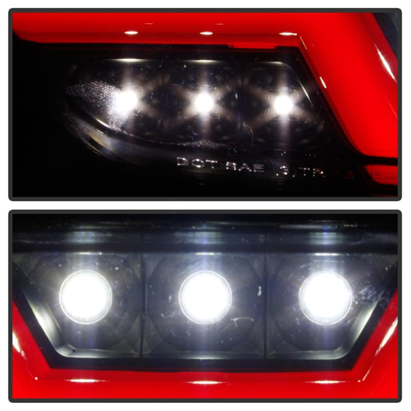 Spyder 15-16 Ford Mustang LED Reverse Lights - Black Smoke w/ Red Bar (ALT-YD-FM15RED-REV-BSM) 5082794