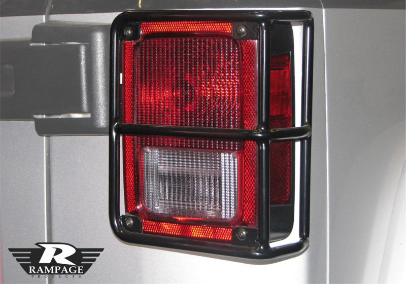 Rampage 2007-2018 Jeep Wrangler(JK) Taillight Guards - Black 88660