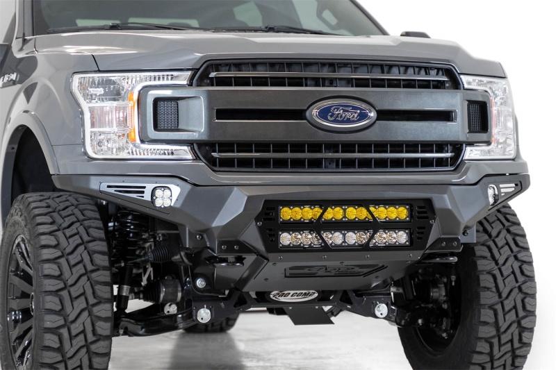 Addictive Desert Designs 18-20 Ford F-150 Bomber Front Bumper w/ Dual 20IN LED Mounts F180012140103 Main Image