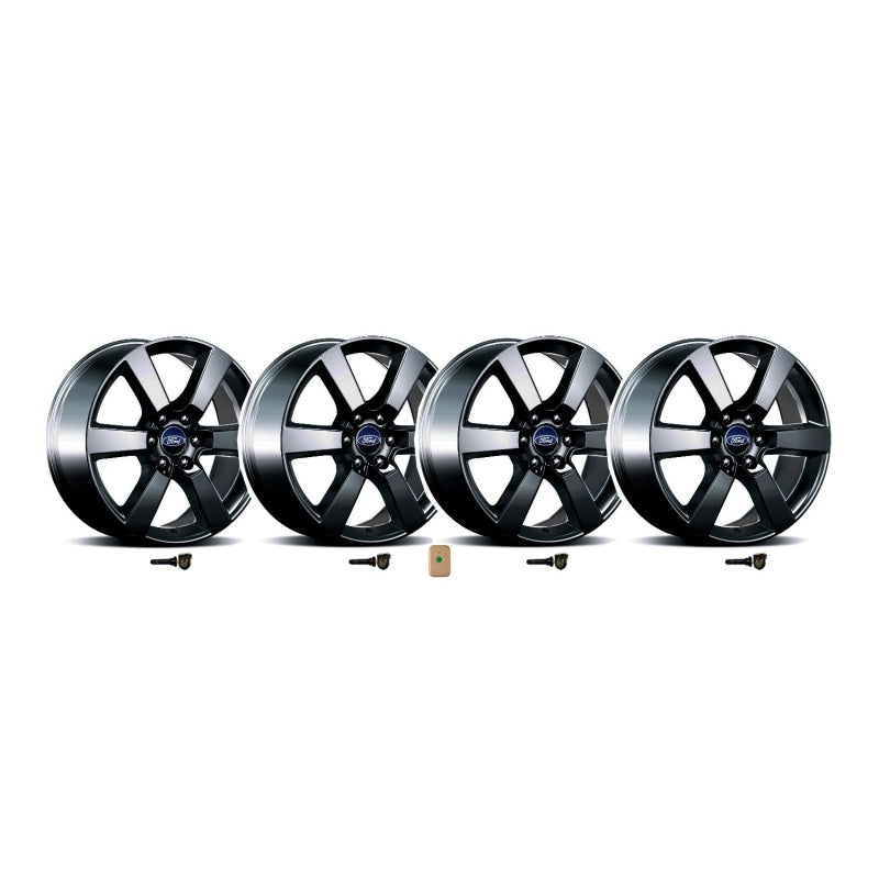 Ford Racing 15-16 F-150 20in x 8.5in Wheel Set with TPMS Kit - Matte Black M-1007K-P20XB