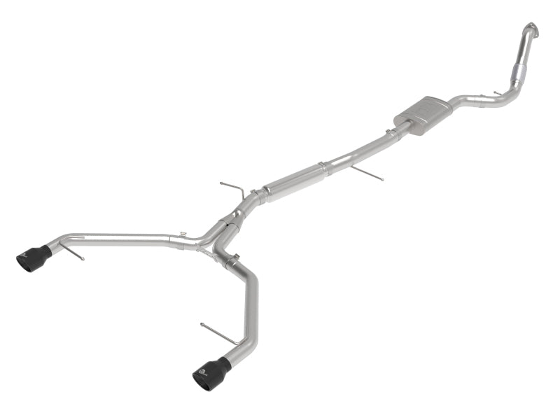 aFe 17-19 Audi A4 (B9) MACH Force-Xp 3in to 2.5in 304 SS Cat-Back Exhaust System-Dual SS Tips 49-36420-B