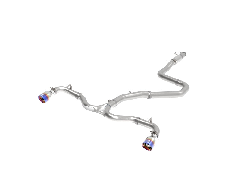 aFe Takeda 304SS Cat-Back Exhaust w/Blue Flame Tips 2018 Hyundai Elantra GT Sport I4 1.6L (t) 49-37003-1L