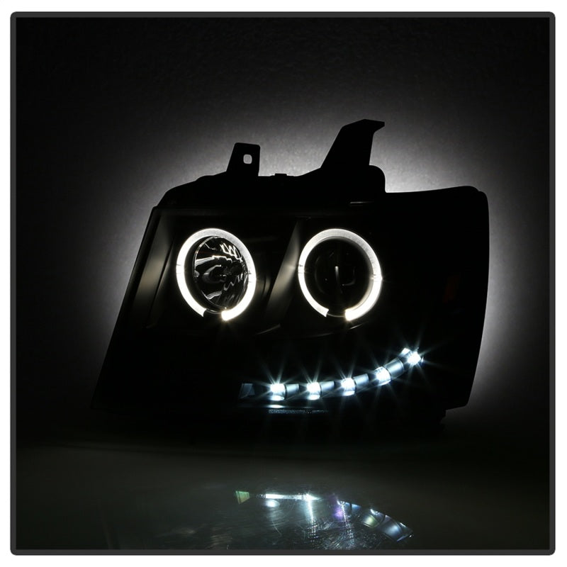 Spyder Chevy Suburban 1500 07-14 Projector Headlights LED Halo LED All Black PRO-YD-CSUB07-HL-BKV2 5085979