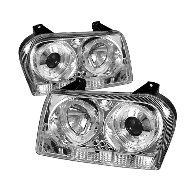 Spyder Chrysler 300 05-08 Projector Headlights LED Halo LED Chrm (Not Included) PRO-YD-C305-HL-C 5009197 Main Image