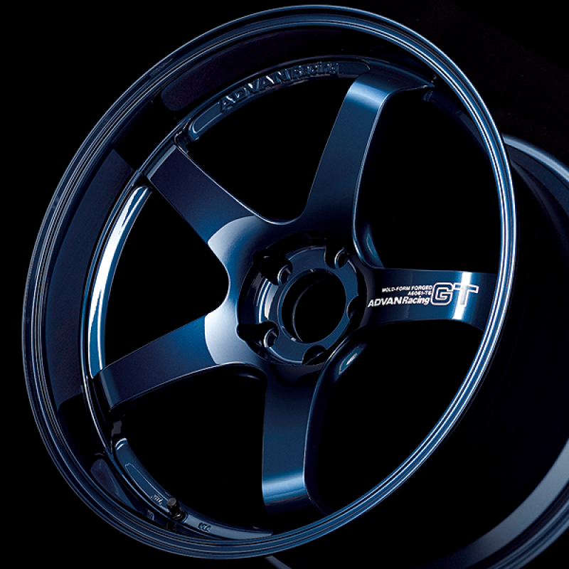 Advan GT 18x9.5 +40 5-100 Racing Titanium Blue Wheel YAQ8J40DDP