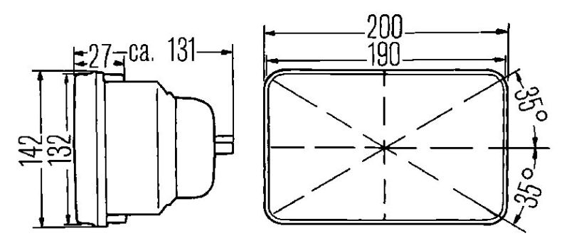 Hella Headlight Assembly