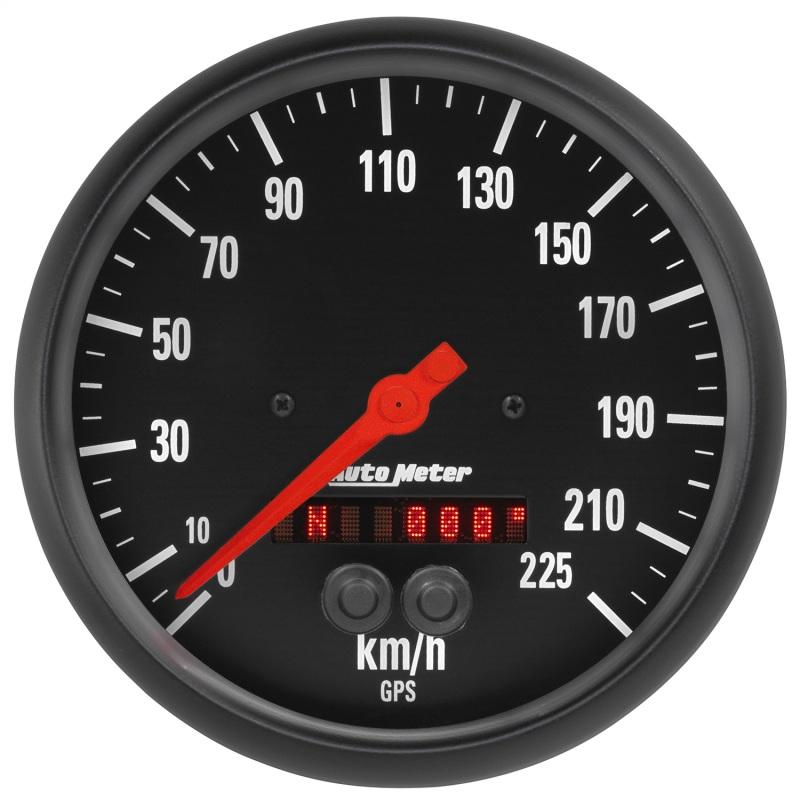 Autometer Z Series 5in. 225KM/H (GPS) Speedometer Gauge 2684-M Main Image