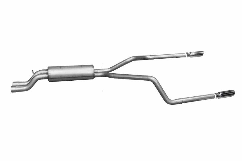 Gibson 02-05 Chevrolet Silverado 2500 HD Base 6.0L 2.5in Cat-Back Dual Split Exhaust - Aluminized 5558 Main Image