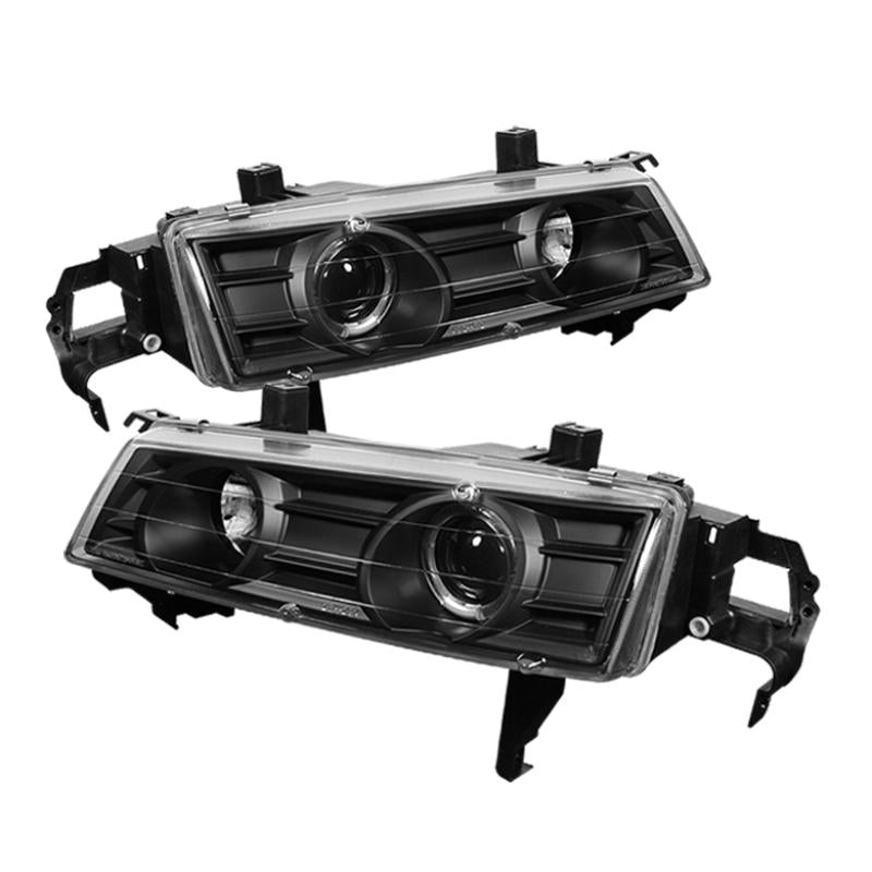 Spyder Honda Prelude 92-96 Projector Headlights LED Halo Black High H1 Low H1 PRO-YD-HP92-BK 5010995 Main Image