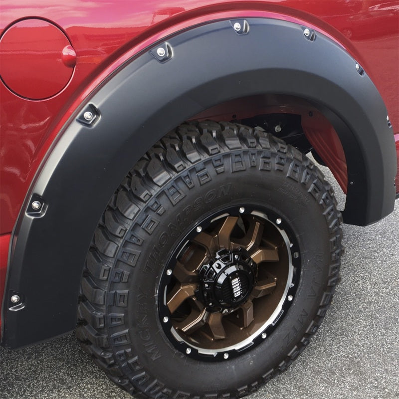 Bushwacker 17-20 Ford F-250 Super Duty / F-350 Super Duty Pocket Style Flares 4pc - Agate Black Met 20942-32