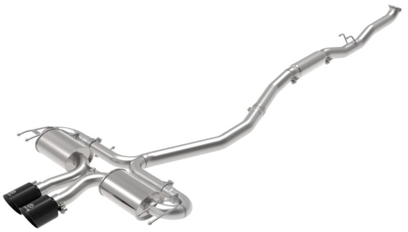 aFe Takeda 3in 304 SS Cat-Back Exhaust System w/Black Tips 17-20 Honda Civic Sport L4-1.5L (t) 49-36624-B