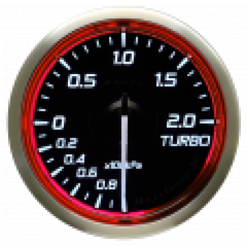 DEFI Racer Turbo Gauge N2 52mm 200KPA - Red DF16003