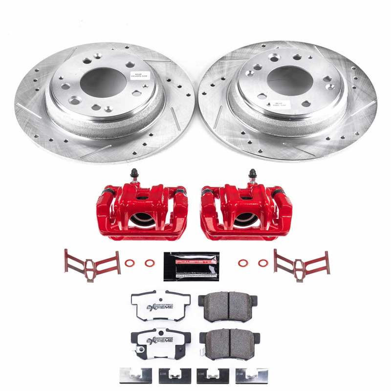 Power Stop 91-95 Acura Legend Rear Z26 Street Warrior Brake Kit w/Calipers KC3153-26