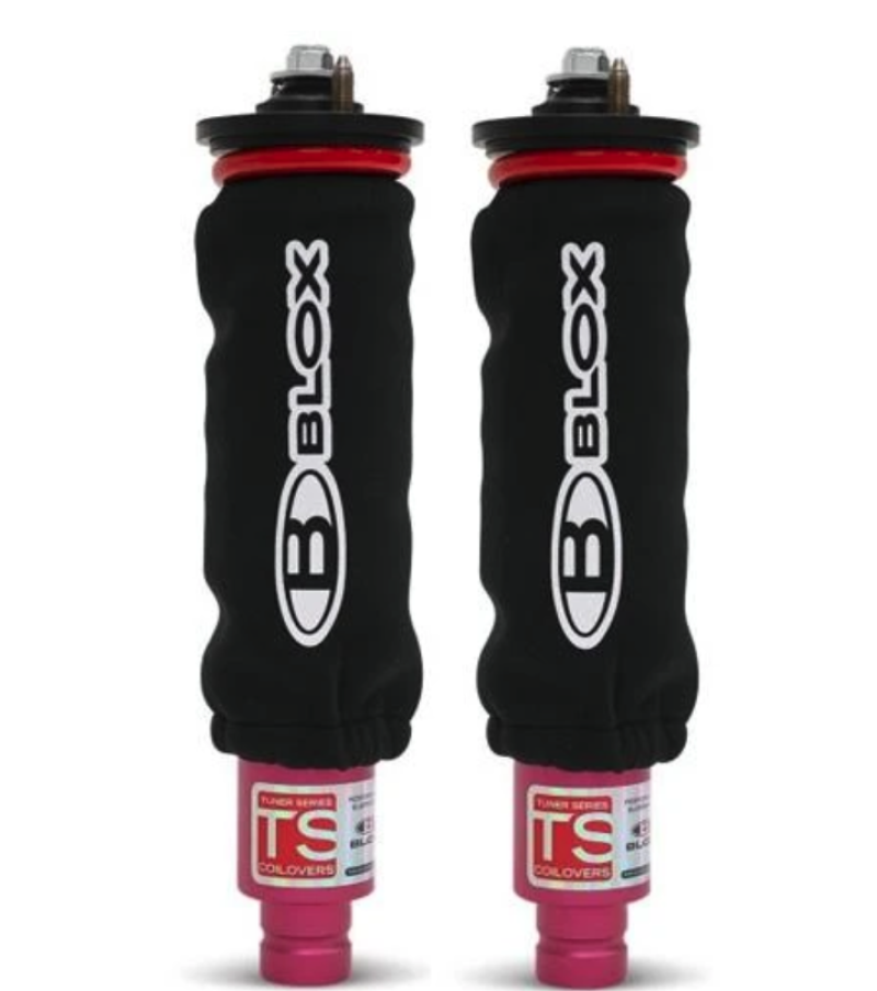 BLOX Racing Neoprene Coilover Covers - Black (Pair) BXAP-00033-BK