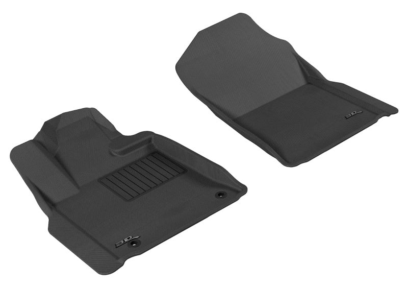 3D MAXpider 2007-2011 Toyota Tundra Reg/DBL Cab/Crewmax Kagu 1st Row Floormat - Black L1TY14711509