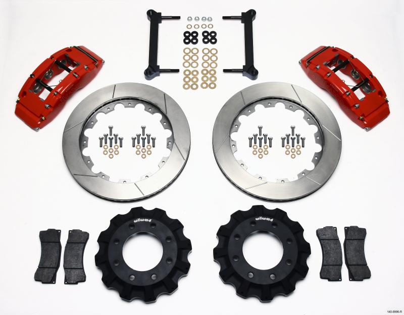 Wilwood TC6R Front Kit 16.00in Red 1999-2010 GM H2 Truck/SUV 2500 140-8996-R Main Image