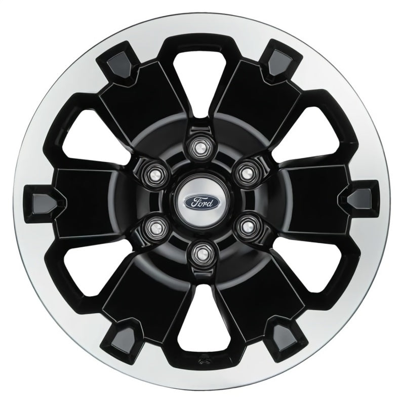 Ford Racing 19-21 Ranger 18x8in 4 Wheel Kit w/TPMS - Gloss Black w/ Machined Face M-1007K-DC18X8BMF