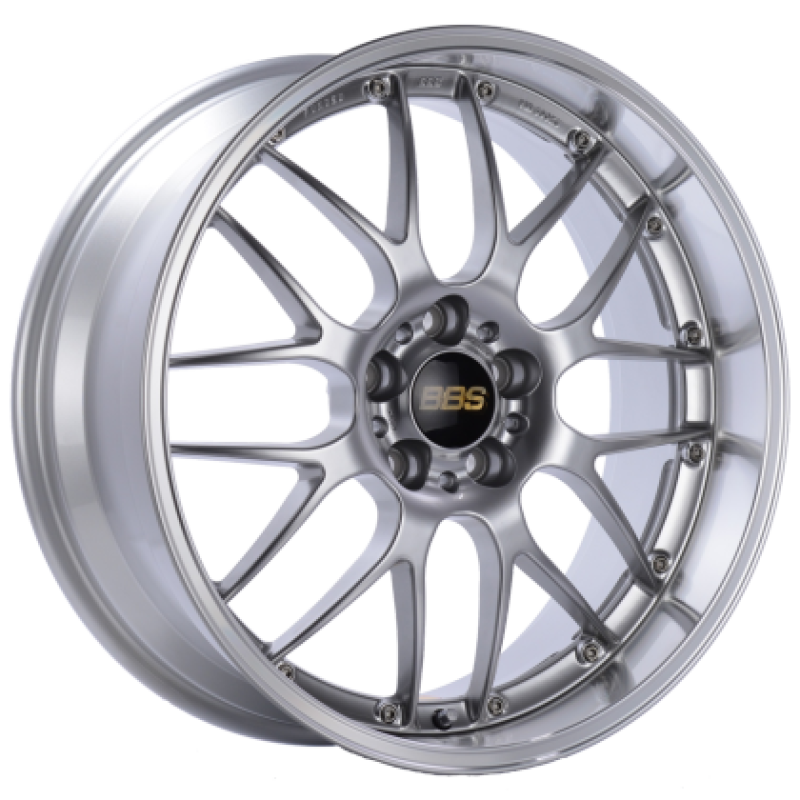 BBS RS-GT 19x10 5x114.3 ET40 Diamond Silver Center Diamond Cut Lip Wheel - 82mm PFS Required RS919HDSPK