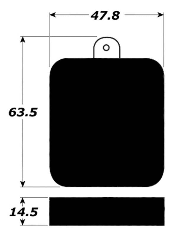 Porterfield Brake Pads for 1962 JAGUAR XK E