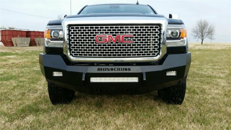Iron Cross 15-19 GMC Sierra 2500/3500 Low Profile Front Bumper - Gloss Black 40-325-15 Main Image
