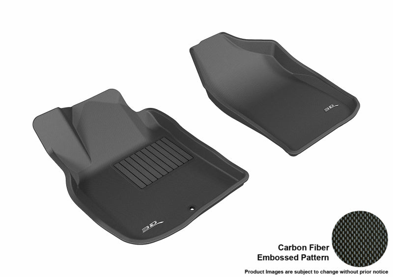 3D MAXpider 2005-2010 Chevrolet Cobalt Kagu 1st Row Floormat - Black L1CH01611509