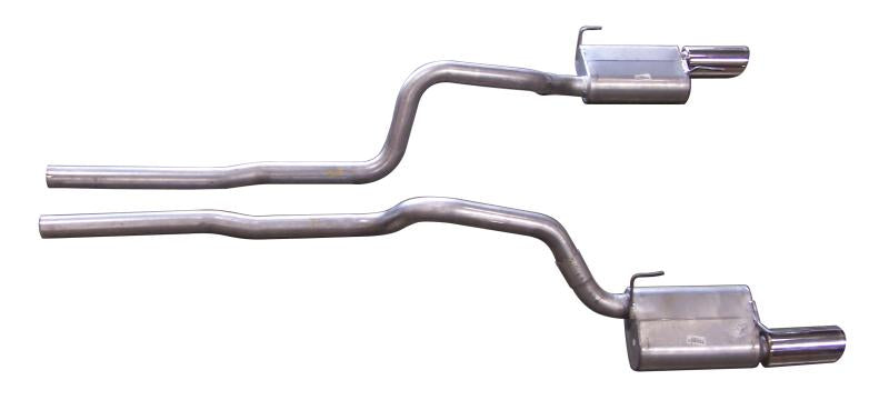 Gibson 05-10 Ford Mustang GT 4.6L 2.5in Cat-Back Dual Exhaust - Stainless 619006 Main Image