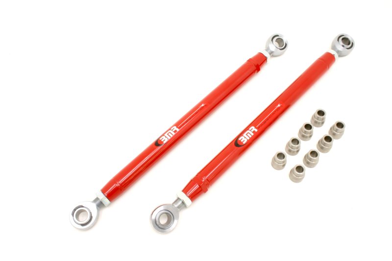 BMR 05-14 S197 Mustang Double Adj. Lower Control Arms w/ Heavy Duty Rod Ends - Red TCA020R