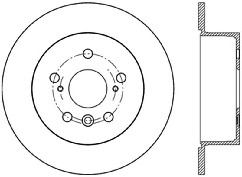 StopTech Sport Slotted Rotor - Rear Left 126.44188SL Main Image