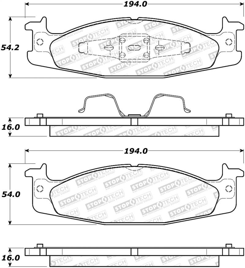 StopTech Street Brake Pads 308.06320 Main Image