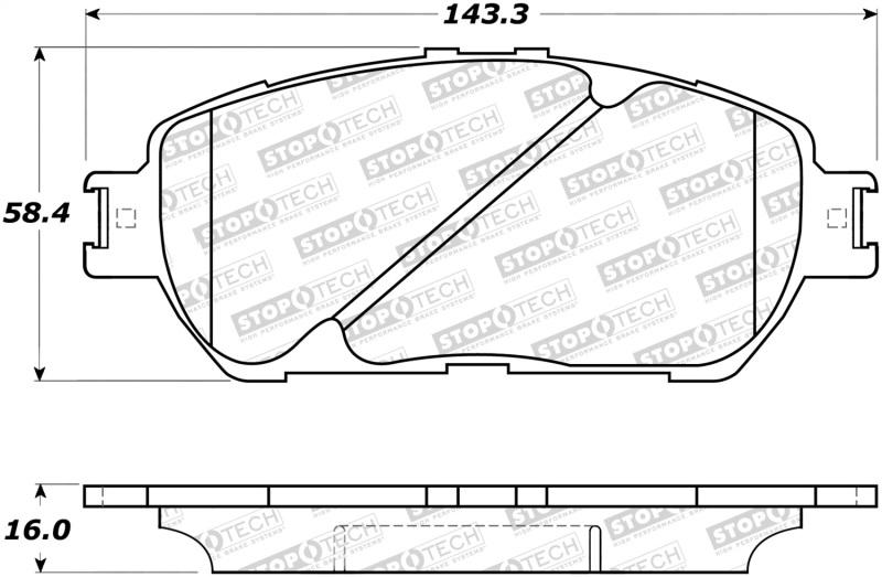 StopTech Street Brake Pads 308.09062 Main Image