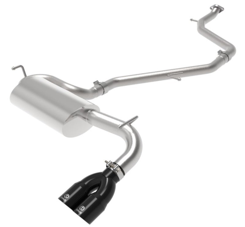 aFe Takeda 18-21 Toyota C-HR 2.0L 2.5in 304 Stainless Steel Cat-Back Exhaust w/ Black Tip 49-36044-B