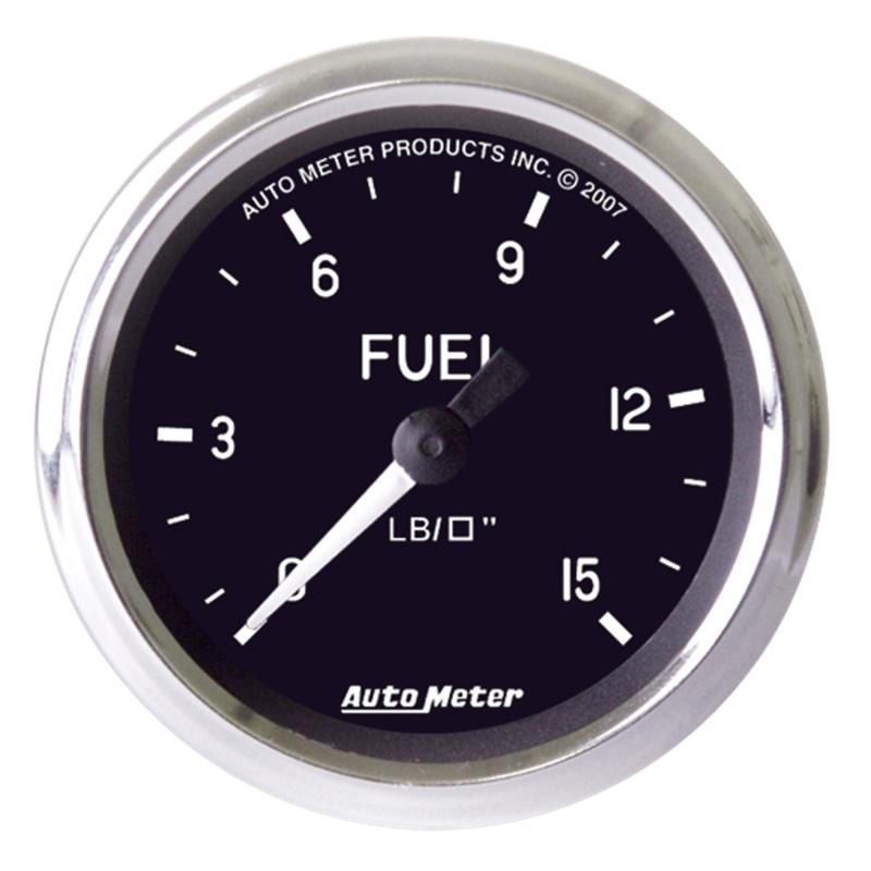 Autometer Cobra 2 inch 0-15 PSI w/ ISO Fuel Pressure Gauge 201010 Main Image