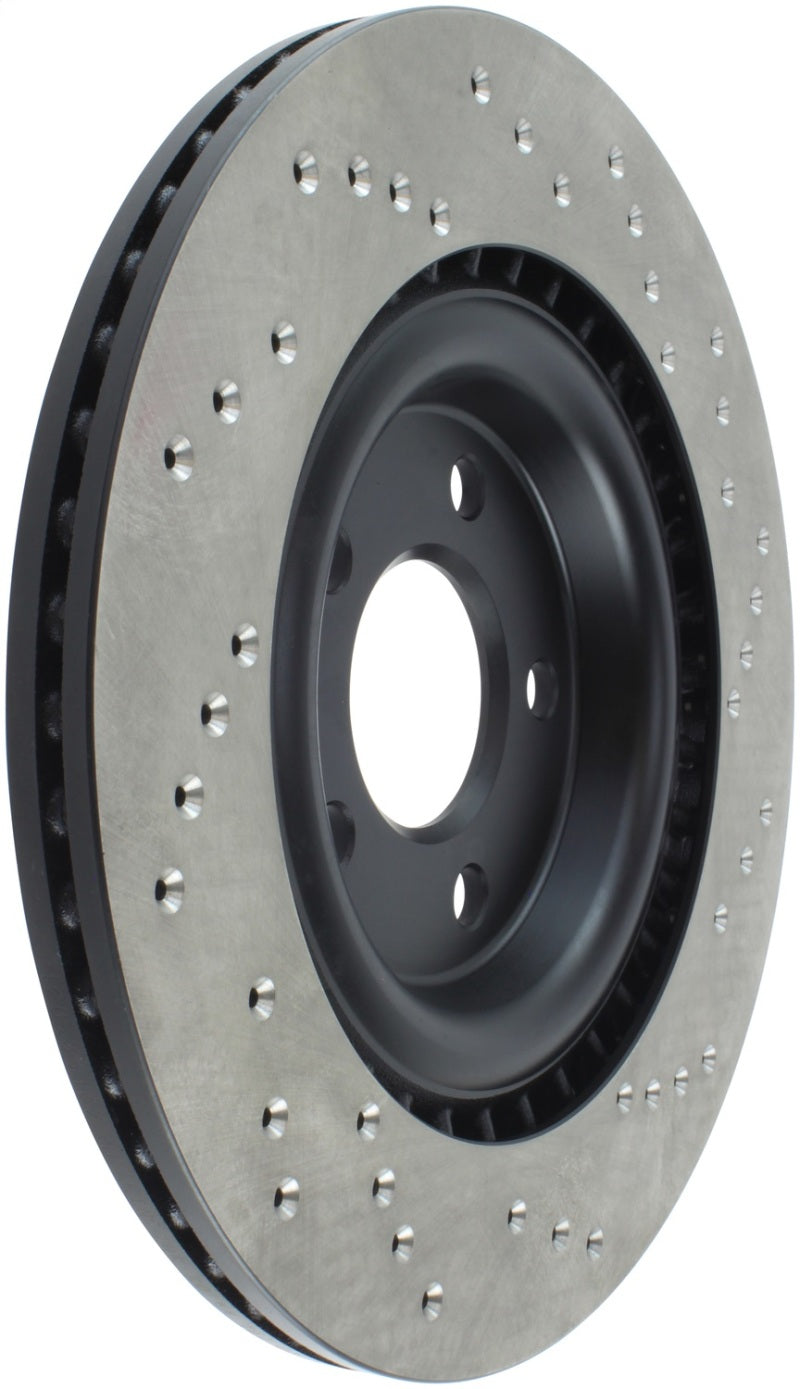 StopTech Sport Cryo Cross Drilled Brake Rotor; Rear Left