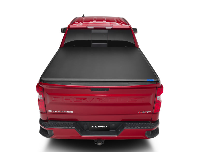 Lund 14-17 Toyota Tundra Fleetside (5.5ft. Bed) Hard Fold Tonneau Cover - Black 969558