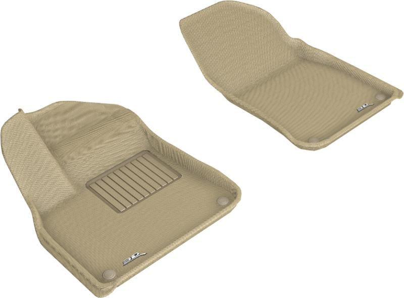 3D MAXpider 2019-2019 Porsche Cayenne Kagu 1st Row Floormat - Tan L1PO01911502 Main Image