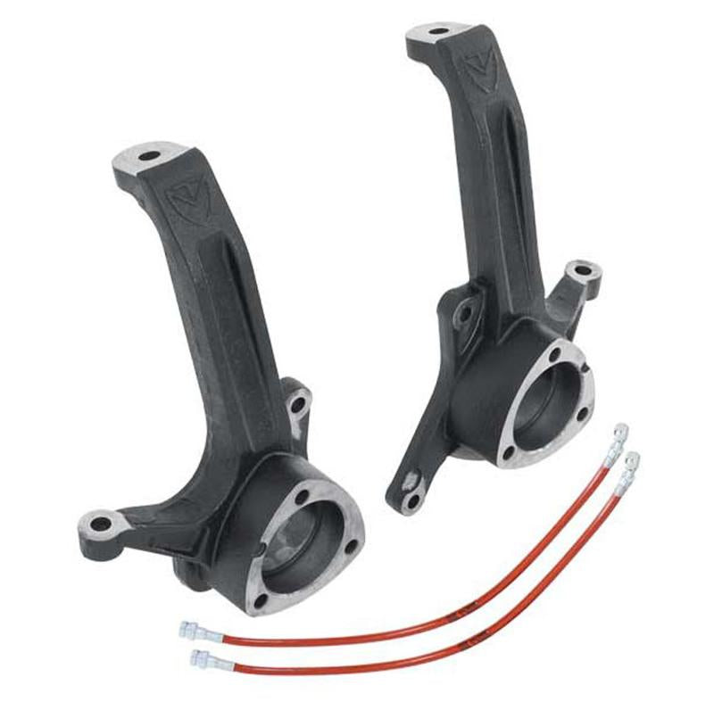 MaxTrac 03-08 Dodge RAM 2500/3500 2WD 3.5in Front Lift Spindles w/Extended DOT Compliant Brake Lines 702235 Main Image