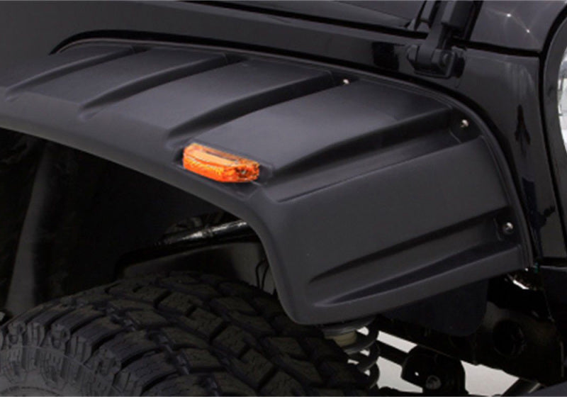 Rampage 1997-2006 Jeep Wrangler(TJ) Comes With Stainless Bolts RX-Rivet Style Fender Flares - Black 8260530