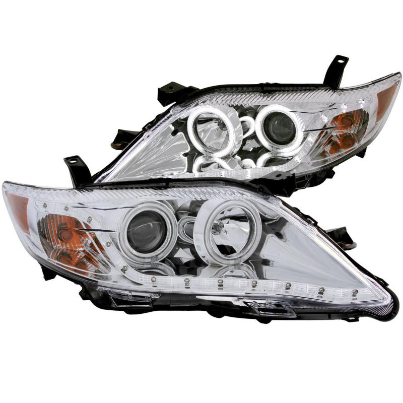 ANZO 2010-2011 Toyota Camry Projector Headlights w/ Halo Chrome (CCFL) 121441 Main Image