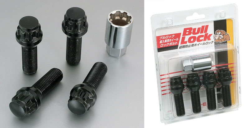 Project Kics Black Kics Bull Lock Bolt 12X1.50 35Mm Black W631B35