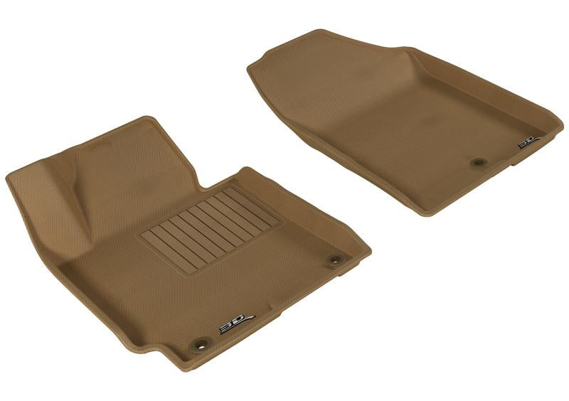 3D MAXpider 2014-2016 Hyundai Elantra Kagu 1st Row Floormat - Tan L1HY05211502 Main Image