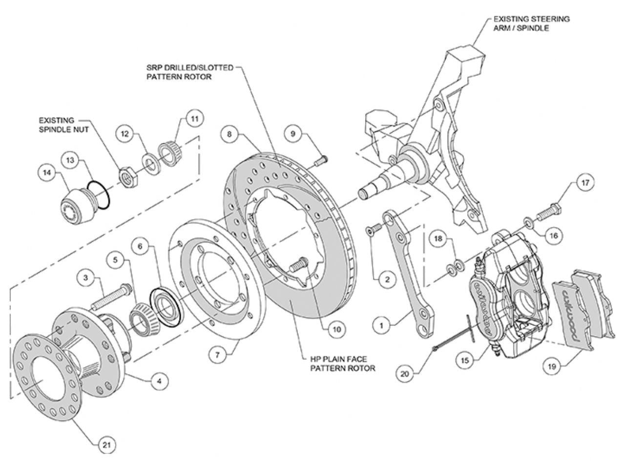 Wilwood FDL Front Kit, 11.00", 79-81 Camaro