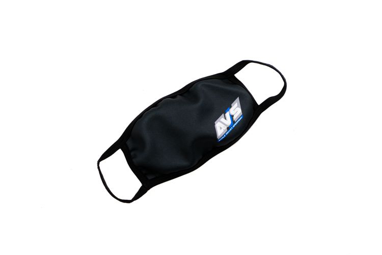 Apple Valley Speedway Face Mask General Use for All Ages Key Specs: Polyester/Cotton Blend, Breathable, Ear Loop Comfort, AVS Logo - AVS-CL-FM